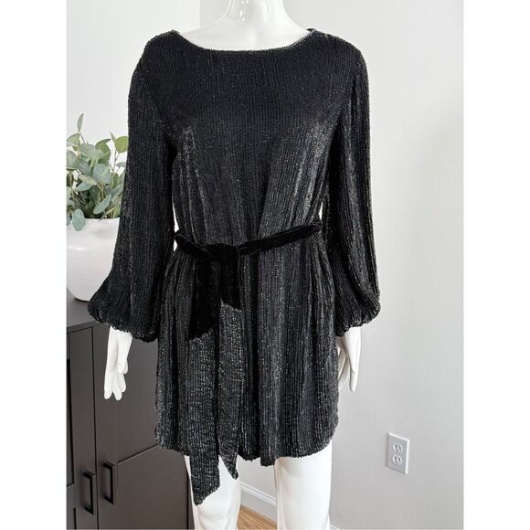 NWT Retrofete Womens Grace Sequin Mini Dress Black Size XS - Picture 8 of 13